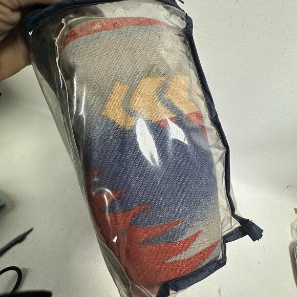 Vtg Ralph Lauren Rio Grande Bedskirt Dust Ruffle Multicolor Southwestern Cotton - Picture 2 of 11